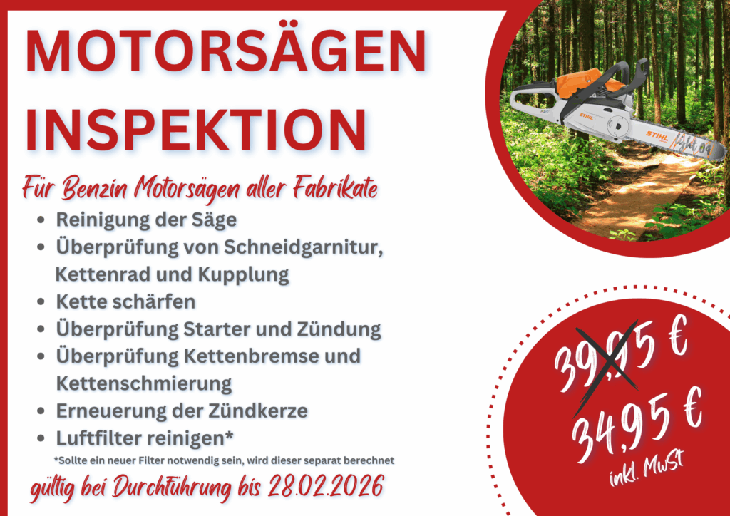 Motorsägen Inspektion